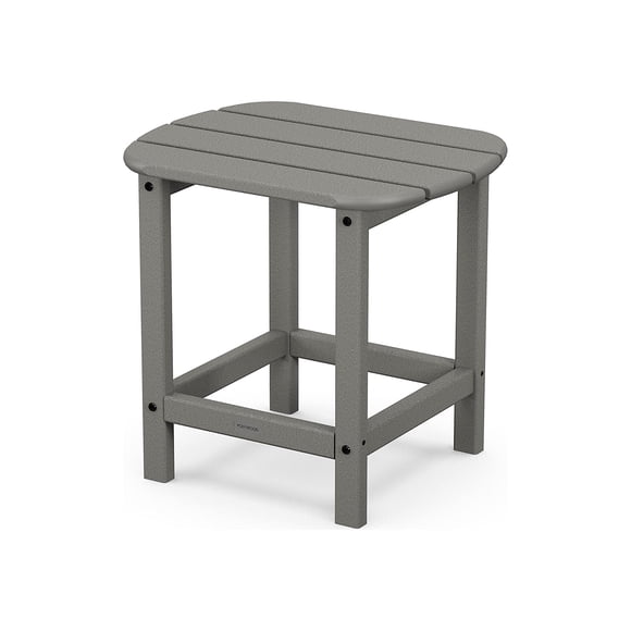 POLYWOOD SBT18GY South Beach 18"" Outdoor Side Table Slate Grey