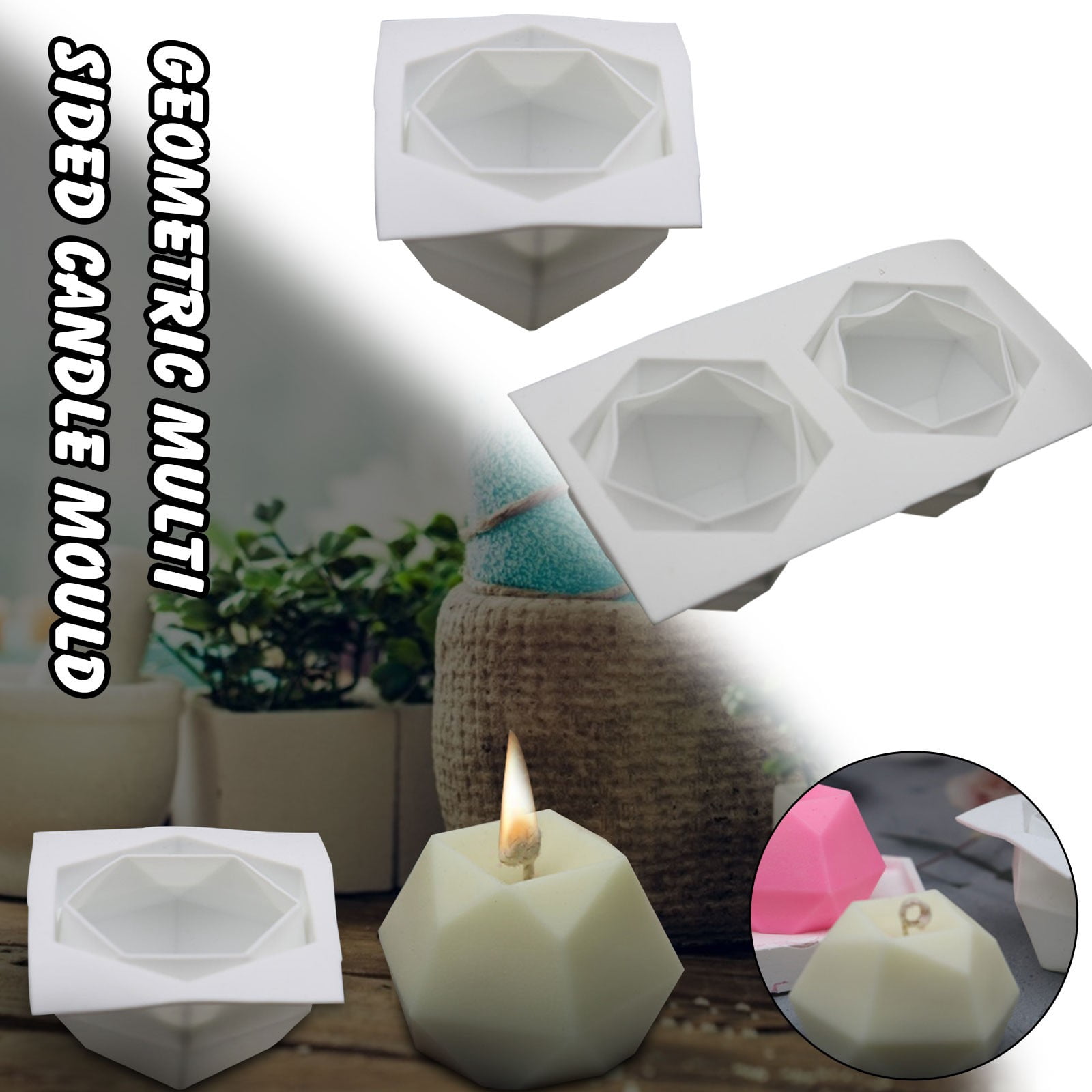 PVCS Silicone Molds DIY Candle Making Mold 3D Silicone Mold Soy Wax Candle Mold