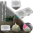 thumbnail image 1 of PVCS Silicone Molds DIY Candle Making Mold 3D Silicone Mold Soy Wax Candle Mold, 1 of 8