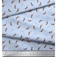 thumbnail image 2 of Soimoi Blue polyester Crepe Fabric Fabric Prints By Yard 52 Inch Wide, 2 of 3