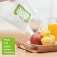 thumbnail image 3 of Sacs de Congélation Réutilisables à Fermeture Éclair, Sac de Rangement pour Aliments, Sacs à Lunch et Sacs à Collation 100 % Compostables et Écologiques, Lot de 50 - LIVINGbasics, 3 of 7