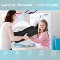 thumbnail image 2 of Non-Slip Memory Foam Bath Mat, Absorbent Machine Washable Bathroom Rug, Shower Mat for Bathroom, 40 x 60cm, Black, 2 of 6