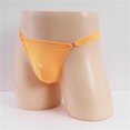 thumbnail image 4 of EOYWHK String pour Homme sous-Vêtements Rafraîchissant en Soie Glacée Bikini sous-Vêtements Boucle Ajustable Super Doux T-Back Caleçons Courts U-Bump Extensible Bas de Maillot de Bain, 4 of 5