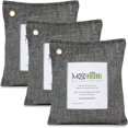 thumbnail image 1 of Moso Natural Air Purifying Bag 500g (3 Pack) Premium Bamboo Charcoal Odor Absorber for Home, Bedroom, Kitchen, Basement | Unscent, 1 of 10