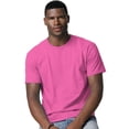 thumbnail image 1 of Hanes TAGLESS Men`s T-Shirt - Best-Seller, S, Wow Pink, 1 of 7