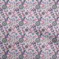 thumbnail image 1 of oneOone Rayon Light Pink Fabric Asian Suzani Sewing Material Print Fabric By The Yard 56 Inch Wide, 1 of 5