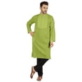 thumbnail image 1 of Atasi Ensemble Kurta-Pyjama Indien Uni pour Hommes Col Mandarin Kurta Décontracté Longue Tenue, 1 of 7