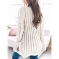 thumbnail image 3 of Cardigan en Tricot à Manches Longues pour Femmes avec Bouton Ouvert sur le devant, 3 of 4