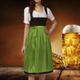 thumbnail image 2 of GDREDA Oktoberfest Bavarois Tablier Mi-Long Classique Uni pour Femme avec Liens pour Robe de Fête pour Rassemblements Festifs, 2 of 8
