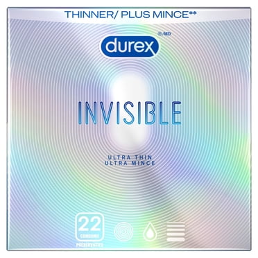 Condoms Durex® Invisible Extrêmement Sensitive, Extra lubrifiés