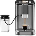 thumbnail image 2 of Fully Automatic Espresso Machine 20 Bar, Coffee Machine With Milk Frother Steam Wand，Built-In Grinder, 1.5l Water Tank，One-Touch Control Panel for Latte, Cappuccino, Macchiato & Iced Coffee, 2 of 8