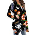 thumbnail image 2 of Honganda Women Halloween Printed Pattern Cardigan, Long Sleeve Loose Coat, 2 of 6