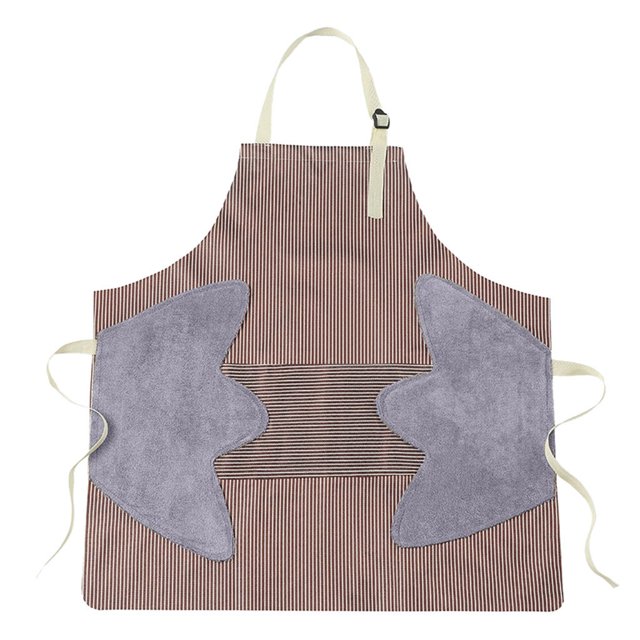 Server Aprons Adjustable Kitchen Apron with Hand Wipe, Water-Drop Resistant with 2 Pocket Cooking Bib Apron for Women & Men Apron for Man