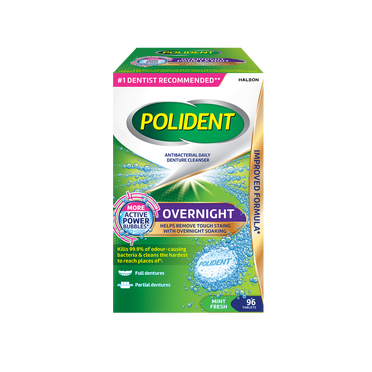 Polident Overnight Daily Denture Cleanser 96 count