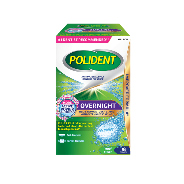 Polident Overnight Daily Denture Cleanser 96 count