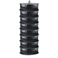 thumbnail image 1 of Amdohai 2ft 8 Layer Herb Collapsible Drying Rack W/Zipper Black Mesh Trays Dry Net Hanging for Hydroponics, 1 of 8