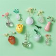 thumbnail image 2 of Clearance! Vase Magnets Ceramic Vase Refrigerator Magnets 3D Ceramic Flower Vase Cute Plant Vase Fridge Magnets Kitchen Decoration, 2 of 9