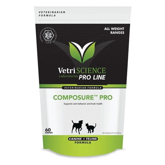 VETRISCIENCE Pro Composure Pro Calming Supplement - Dog + Cat 60 Chews