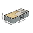 thumbnail image 3 of Foldable Underbed Storage Bags, Xinsrenus Breathable Zippered Organizer For Blankets Clothes Comforters, Clear Window With Handles For Bedroom, 3 of 6