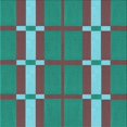 thumbnail image 1 of Ahgly Company Machine Washable Indoor Square Transitional Dark Turquoise Green Area Rugs, 5' Square, 1 of 7