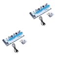 thumbnail image 4 of QualitChoice 1x US PCI Riser Board PCI-E 1x to 16x Extender Adapter GPU Riser Card blue 2Set, 4 of 4