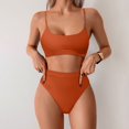 thumbnail image 2 of Womens High Waisted Swimsuits Bottom Padded Bathing Suits Bikini Sets Top Two Piece Swimwear Swimwears Tankinis Set L, 2 of 5