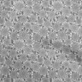 thumbnail image 1 of oneOone Tissu en Rayonne Gris Floral Rétro Matériel de Robe Tissu Imprimé Tissu au Mètre 56 Pouces de Large, 1 of 5