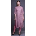 thumbnail image 2 of Bimba Printed Straight Kurtis For Women Button Down Mandarin Indian Tunic Medium, 2 of 6