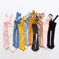 thumbnail image 4 of MesaSe Baby Solid Color Suspender Overall Pantyhose High Waist Ribbed Knit Tights Foot-Wrapped Design Skin-Friendly, 4 of 4