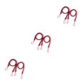 thumbnail image 1 of stanreset 1/2/3/5 2 Pieces Household Hotel Polyester Curtain Holdback Living Room Drape Tieback Draperies Decorative Holder Waved Rope Red 3PCS, 1 of 6