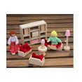 thumbnail image 3 of 11PCS Meubles en Bois Naturel Doll House Salon for (Ne Pas Inclure l'Oreiller Rouge), 3 of 5
