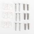 thumbnail image 3 of Hometrends Wall & Door Mirror Decor Clips and Screws. Plastic Clips for Wall Mounting. Six (6) Hardware Sets. Recommended for Mirror with 1/8in. Depth, 3 of 3
