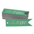 thumbnail image 1 of Inkdotpot Pack Of 100 Real Silver Foil Paper Tags Made With Love Text Favor Hang Tags, 1 of 6