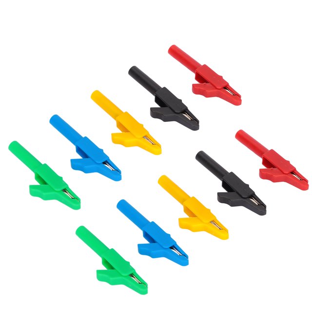 Pince de Test Isolée, 10 Pcs Pince de Sécurité Électrique Robuste Pince de Sécurité Isolée Haut de Gamme