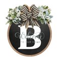 thumbnail image 1 of Front Door Wreath With Last Name And Year Design For Year-Round Hanging Decor 30 cm x 30 cm, 1 of 1