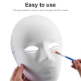 Paper Photo Mask 4 Pcs White Full Face Masks Unpainted Masquerade Paper Mask Blank ...