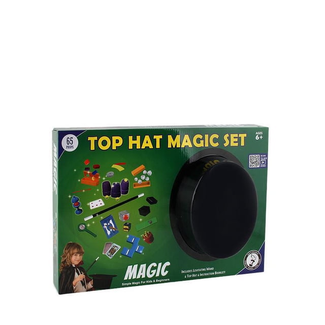 Magical Performance Kit for Teens 7-14: Vanishing Silver Coin, Self-Rising Wand, Card Swap Tricks with Realistic LOGO Sticker Design – Durable, Easy-to-Use Magic Props Set (2529 Magic Hat) for