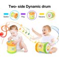 thumbnail image 3 of Two-side Dynamic Baby Drum, Rolling Educational Musical Drum Toy with Colorful Light, 3 of 7