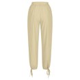 thumbnail image 4 of FNFYFH Clearance Women's Stylish Linen Pants Elastic Waist, 4 of 5