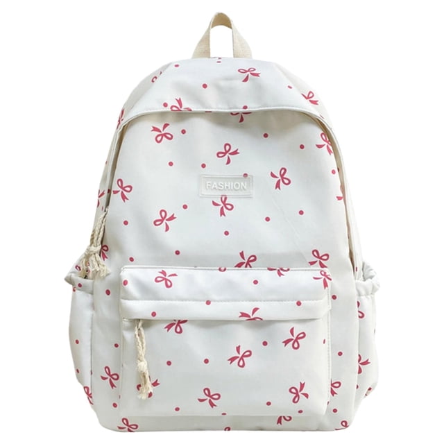 Roomy Campus Backpack with Fashionable Knot Design (Style D)