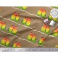 thumbnail image 2 of Soimoi Velvet Fabric Branch & Colorful Parrot Bird Decor Fabric Printed Yard 58 Inch Wide, 2 of 3
