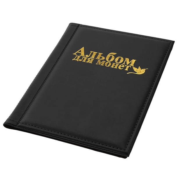 Album pour pièces de monnaie, petits collectionneurs, 250 pochettes, 10 pages, rangement pour médaillons, badges (noir Album pour pièces de monnaie, petits collectionneurs, 250 pochettes, 10 pages, rangement pour médaillons, badges (noir