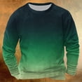 thumbnail image 2 of hotojiny Chandails à Col Rond pour Hommes Mode Dégradé Automne Chaud en Molleton Chandail Léger à Manches Longues Décontracté Vêtements d'Hiver, 2 of 3