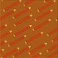 thumbnail image 1 of Ahgly Company Tapis de Zone Carré Transitionnel Néon Orange Lavable en Machine, 7 Pieds Carré, 1 of 7