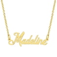 thumbnail image 1 of KISPER 18K Gold Plated Stainless Steel Personalized Name Pendant Necklace, 1 of 33
