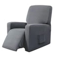 thumbnail image 2 of Housse Extensible pour Canapé Inclinable, Douce et Antipoussière, Housse de Protection pour Garçon de Repos, Mobilier, Gris, 2 of 8