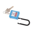 thumbnail image 1 of Baohd PL38-KD 38 mm PVC Curved Safety Lockout Padlock Blue, 1 of 9