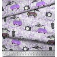 thumbnail image 2 of Soimoi Rayon Fabric Specs,Camera & Car Transport Print Fabric by the Yard 56 Inch Wide, 2 of 3