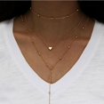 thumbnail image 2 of Baohd Fishbone chain, airplane chain, double-layer collarbone chain, neck chain, necklace, new multi-layer necklace accessory, 2 of 4