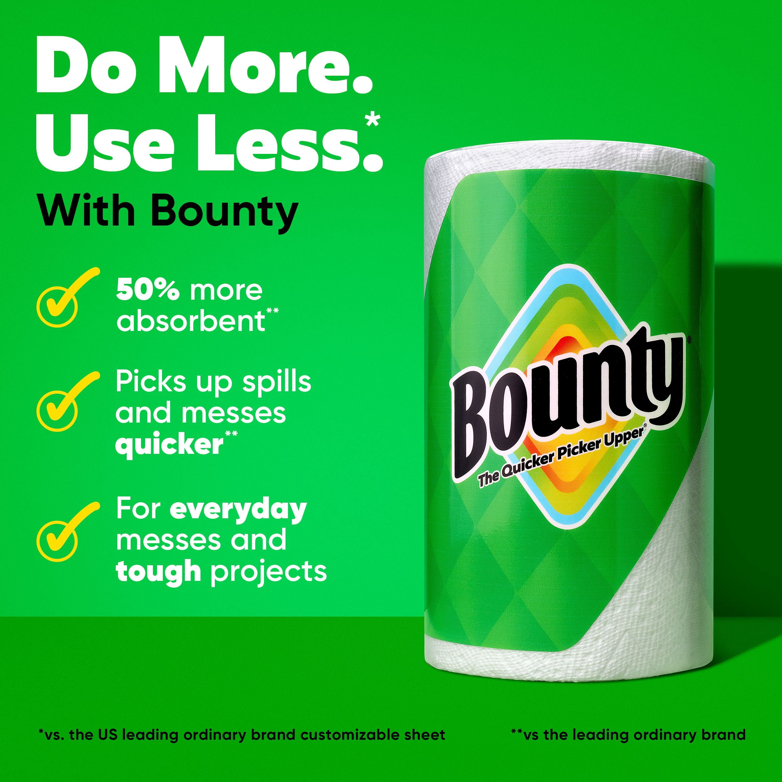 Bounty Paper Towel, 2 Rolls (4 Regular Rolls Equivalent)
